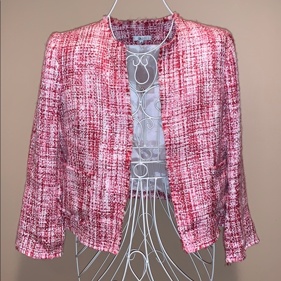 Cache Tweed Pink Jacket 8 - Picture 1 of 6